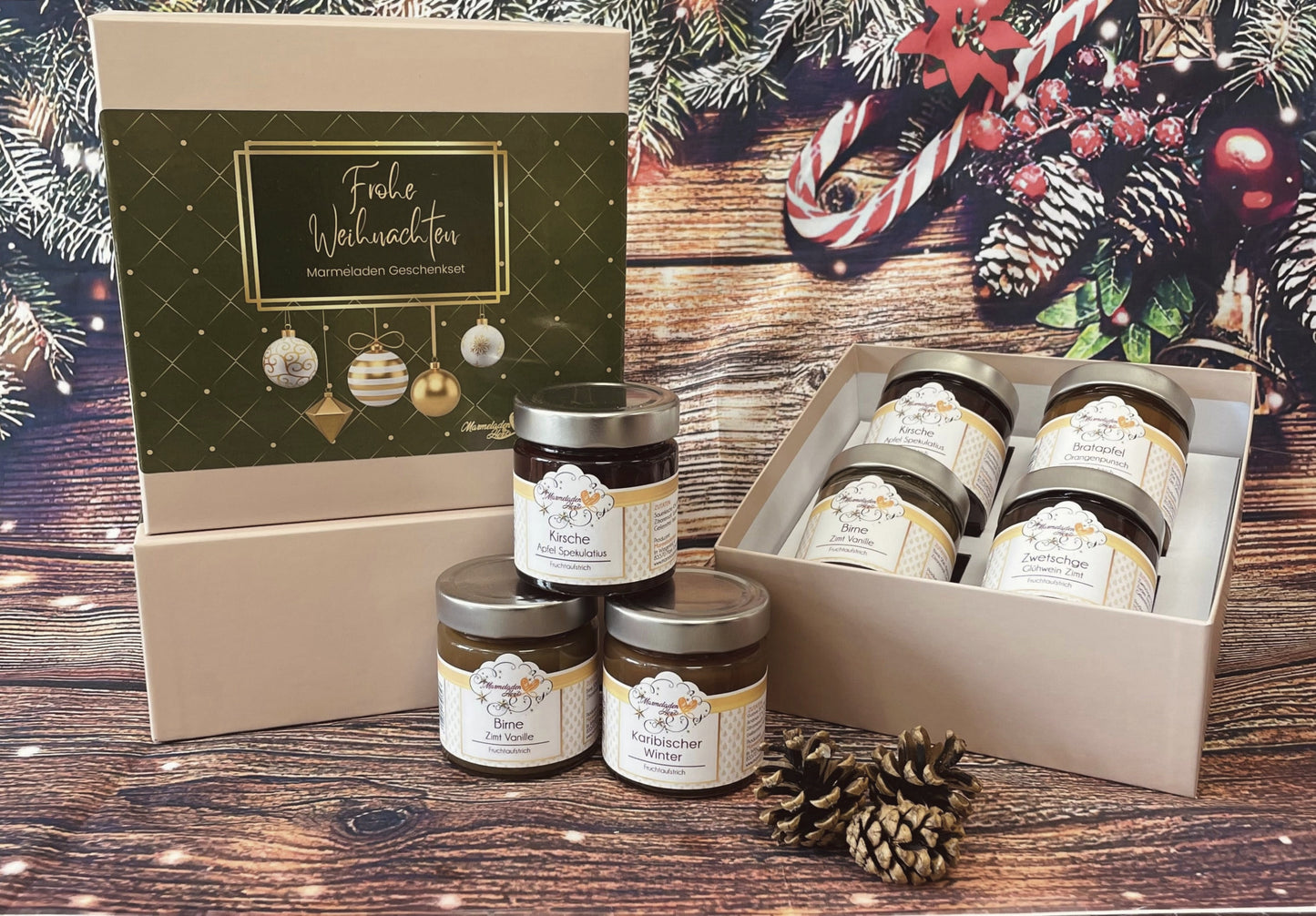 Geschenkbox Marmelade "Winterfrühstück" mit 3 Sorten
