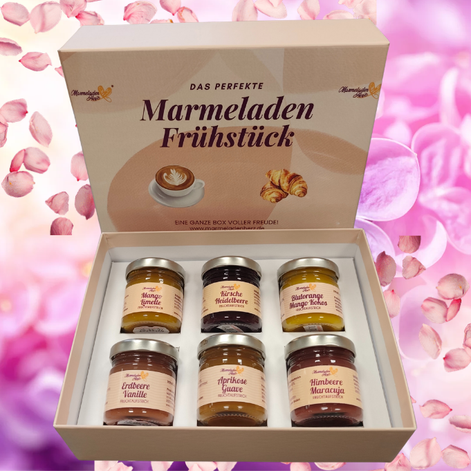 Geschenkbox "Das perfekte Frühstück" Marmelade ohne Alkohol